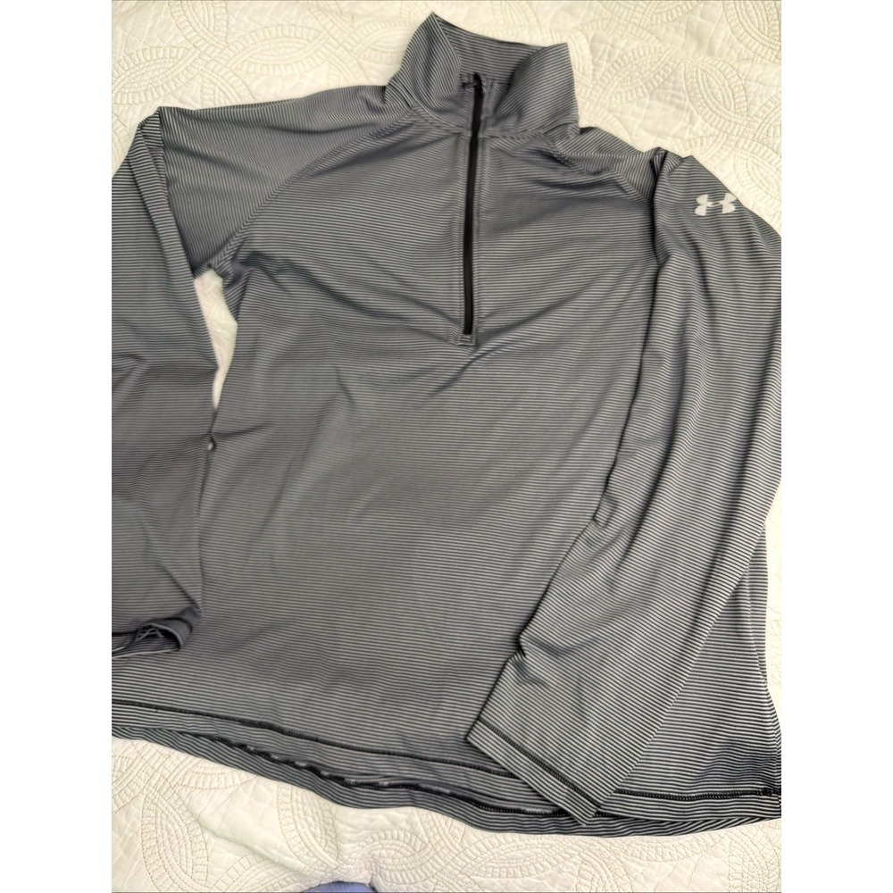 Under Armour Tech Stripe Quarter Zip Loose Fit Women's M Active Golf Top